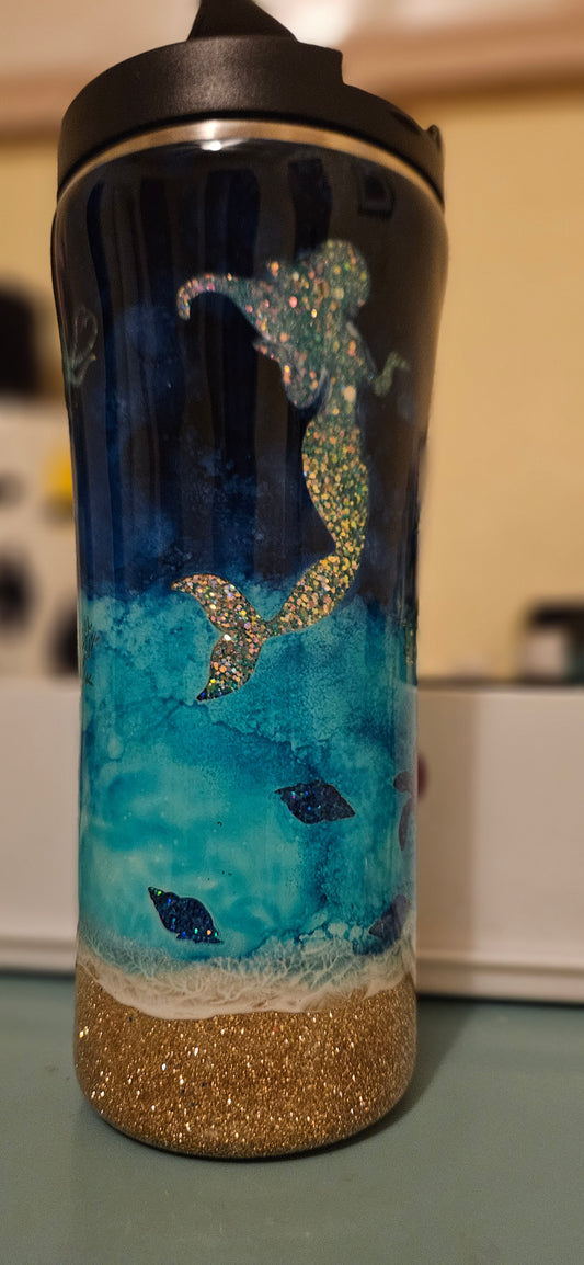 16oz Slim Travel Mug - Sealife